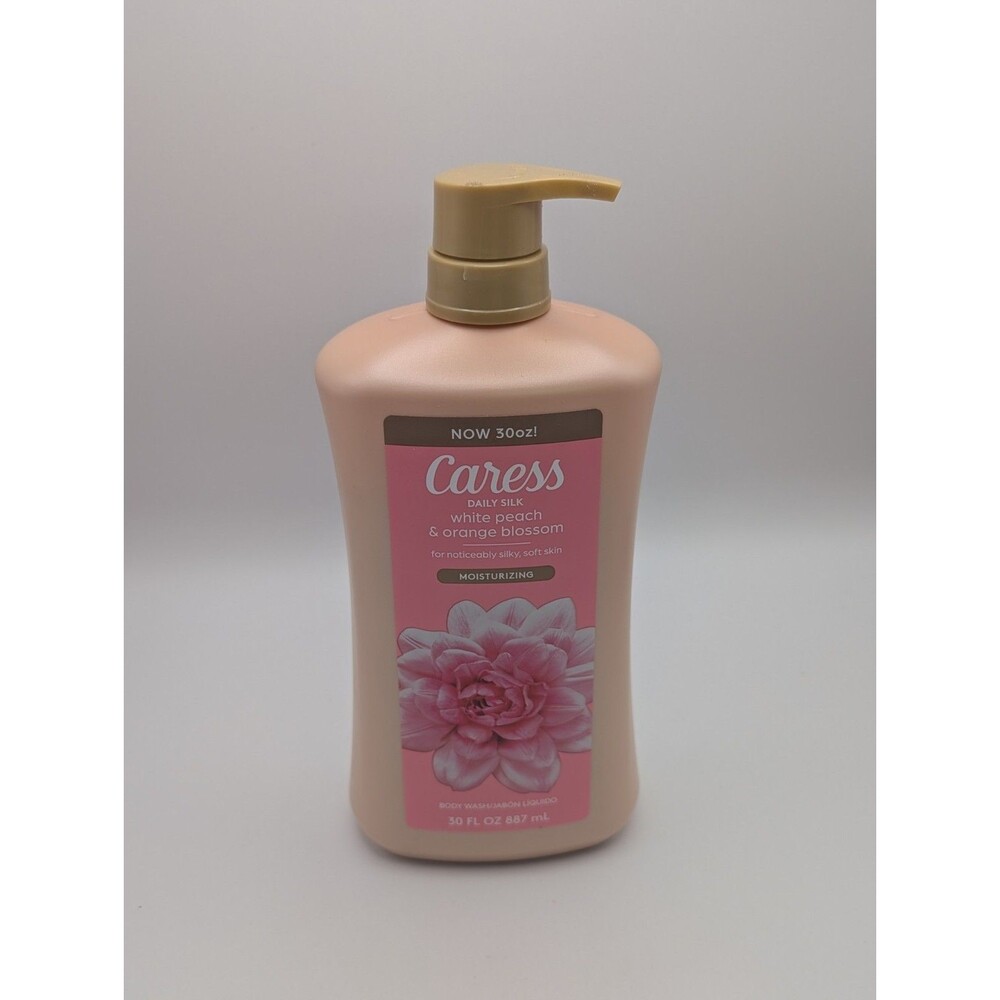 Caress Daily Silk Body Wash Moisturizing White Peach & Orange Blossom 30 fl oz